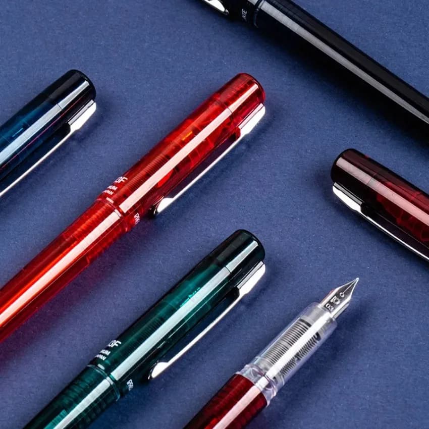 For PREFOUTE Smooth PLATINUM Fountain Pen PPF-800 Resin 0.5mm Nib Ink Student Writing Calligraphy Business Gift Pen