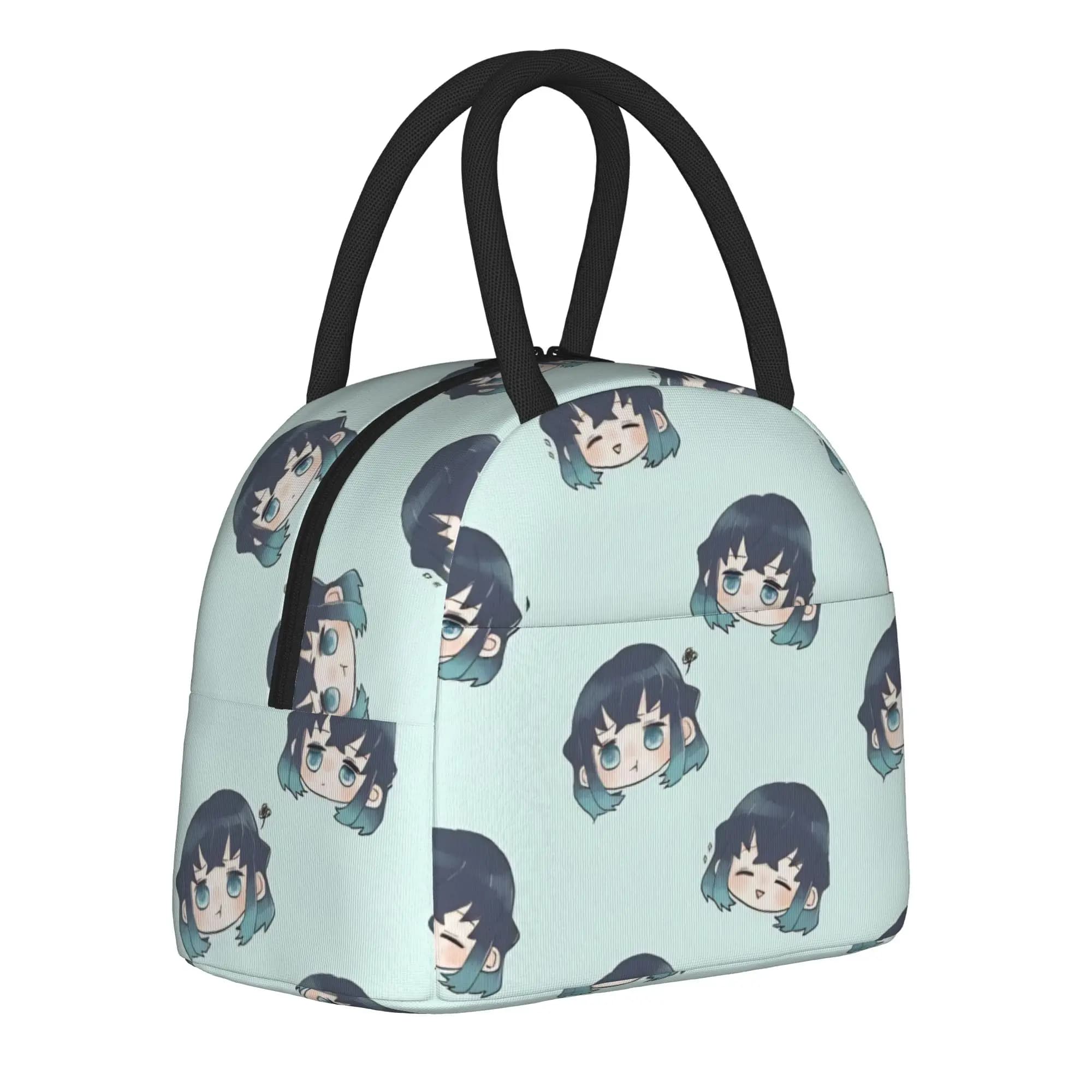 Borse termiche per il pranzo Demon Slayer Anime, borsa termica, contenitore per il pranzo, borsa grande per il pranzo, borsa per alimenti, scuola, picnic