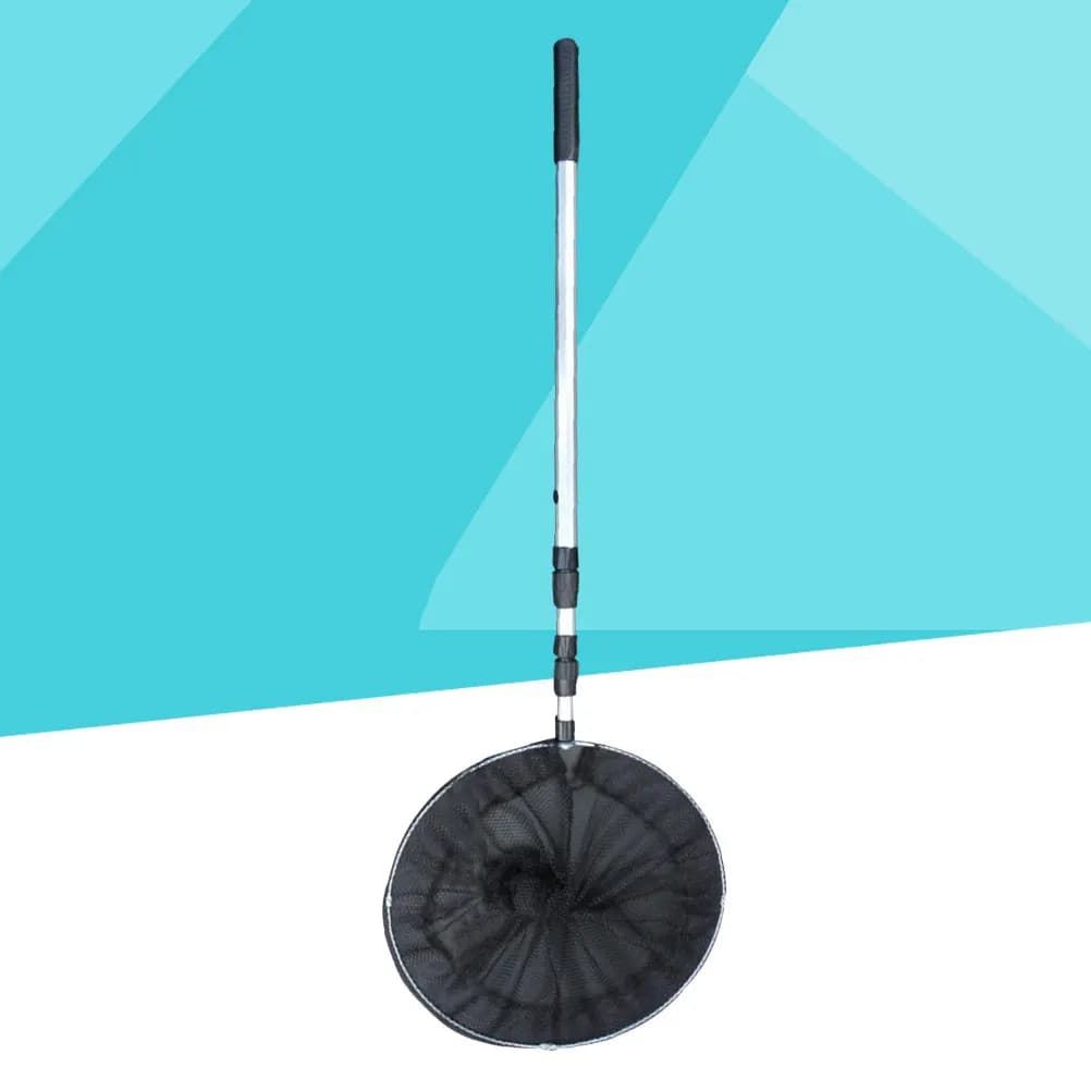 Collapsible Expandable Fishing Net 1.5m Aluminum Handle Release Foldable Fish Tank Pond Lake Aquarium Mesh