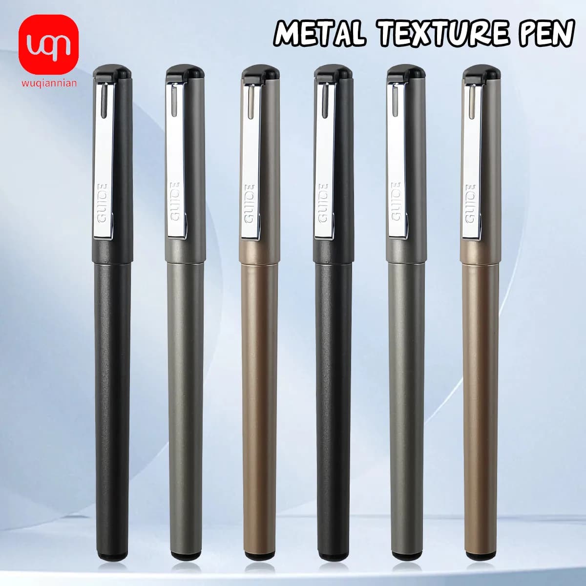 WQN-3/6/12 pezzi Penna a sfera opaca ad alto livello di aspetto Punta da 0,5 mm Penna a inchiostro nero Forniture per studenti scolastici Cancelleria per ufficio Ufficio