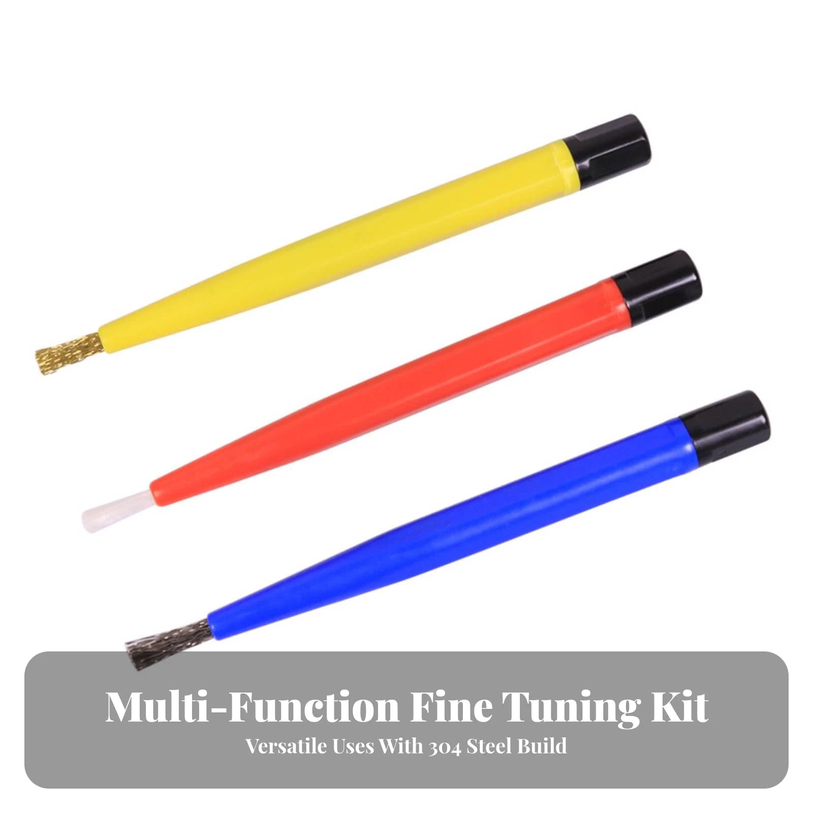 3 Pieces Cleaning Brush Pen Precision Maintenance Brush Pen Brushes Easy to Use Portable for Technicians, Communication Repair