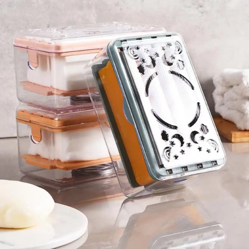 Soap dish holder with rollers for bathroom gym kitchens wc