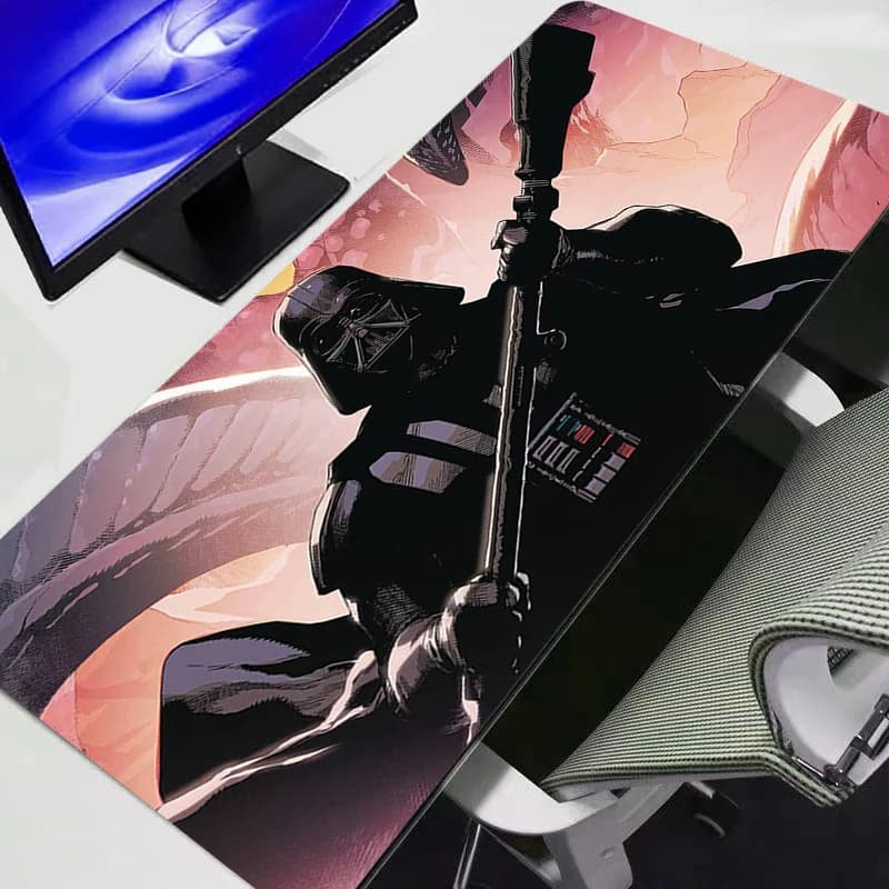 Tappetino per mouse Star Wars, grande, XXL, per tastiera, scrivania, tappeto in gomma, tappetino per mouse da gioco, per notebook, durevole