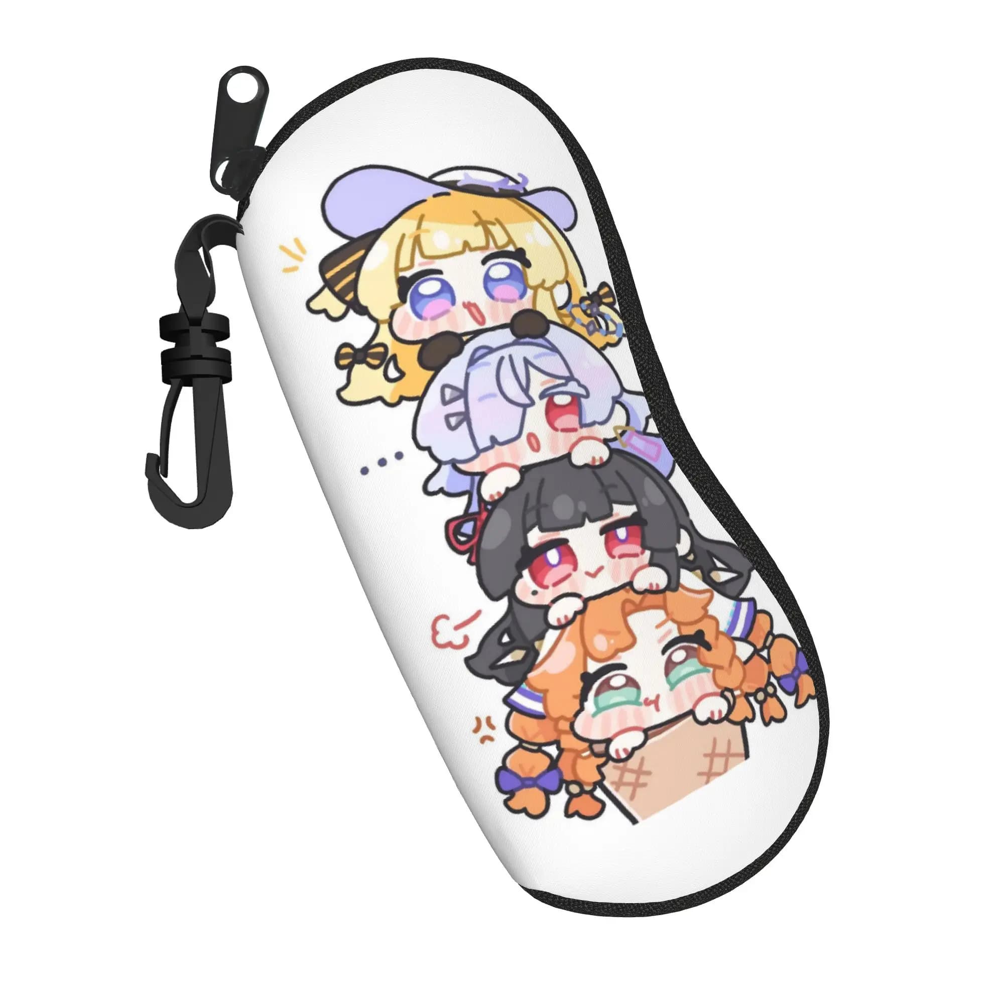 Trickcal C-Chibi Go Games Accessori Custodia per occhiali per ragazza e ragazzo Nuovi accessori Protettore per occhiali da lettura Scatola per occhiali