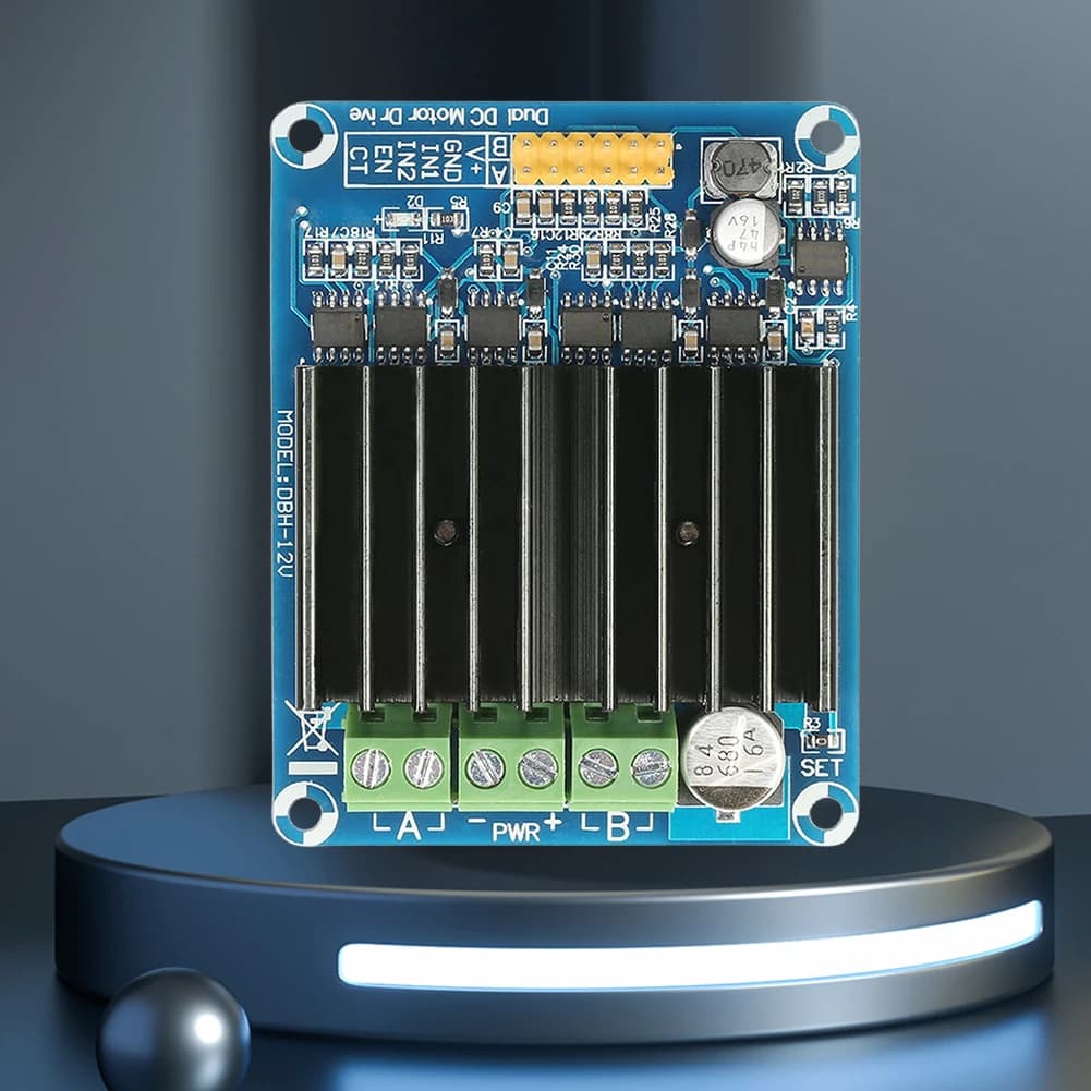 Dual Channel DC Motor Speed Reversible Controller Driver H Bridge Motor Driver Module Bread Board Controller 30A for Arduino
