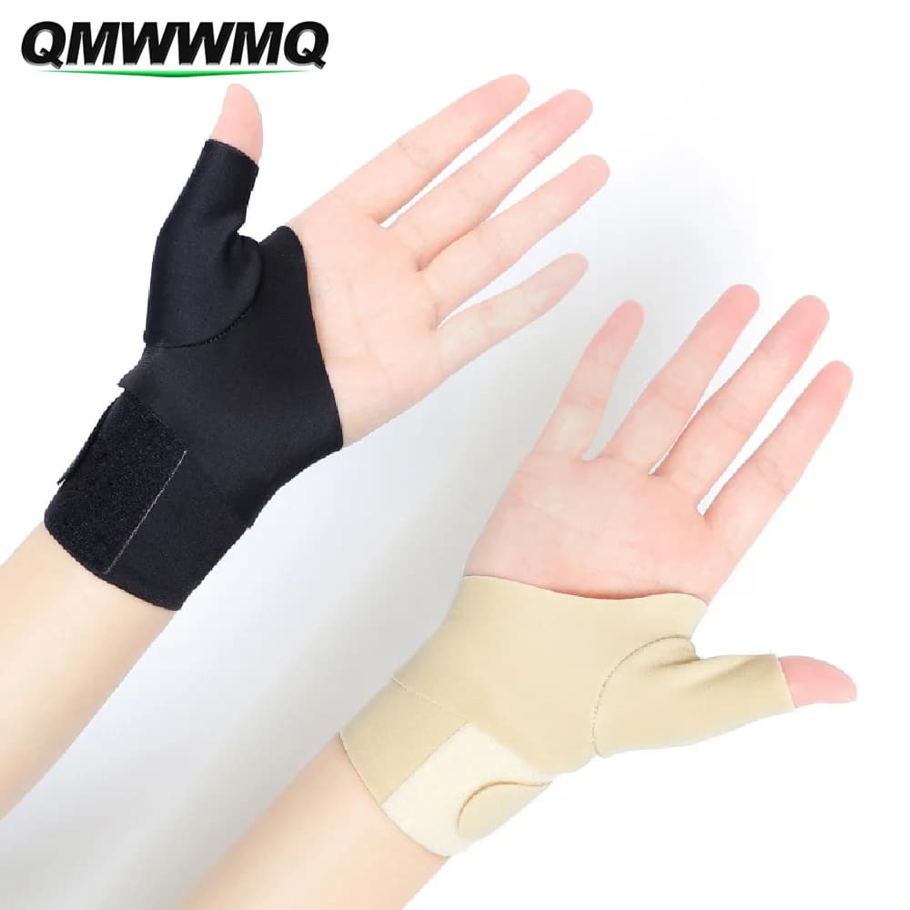 Supporto per Polso con Protezione per il Pollice, 1 Pezzo, Fascia Compressiva Regolabile per Sollievo dal Tunnel Carpale, Ideale per Digitare, Lavorare, Fai Sport