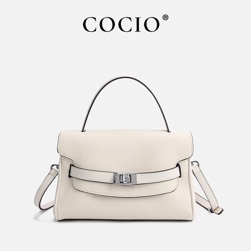 Borsa da Donna Originale Off-White Leggera a Tracolla Compatta per Uso Quotidiano