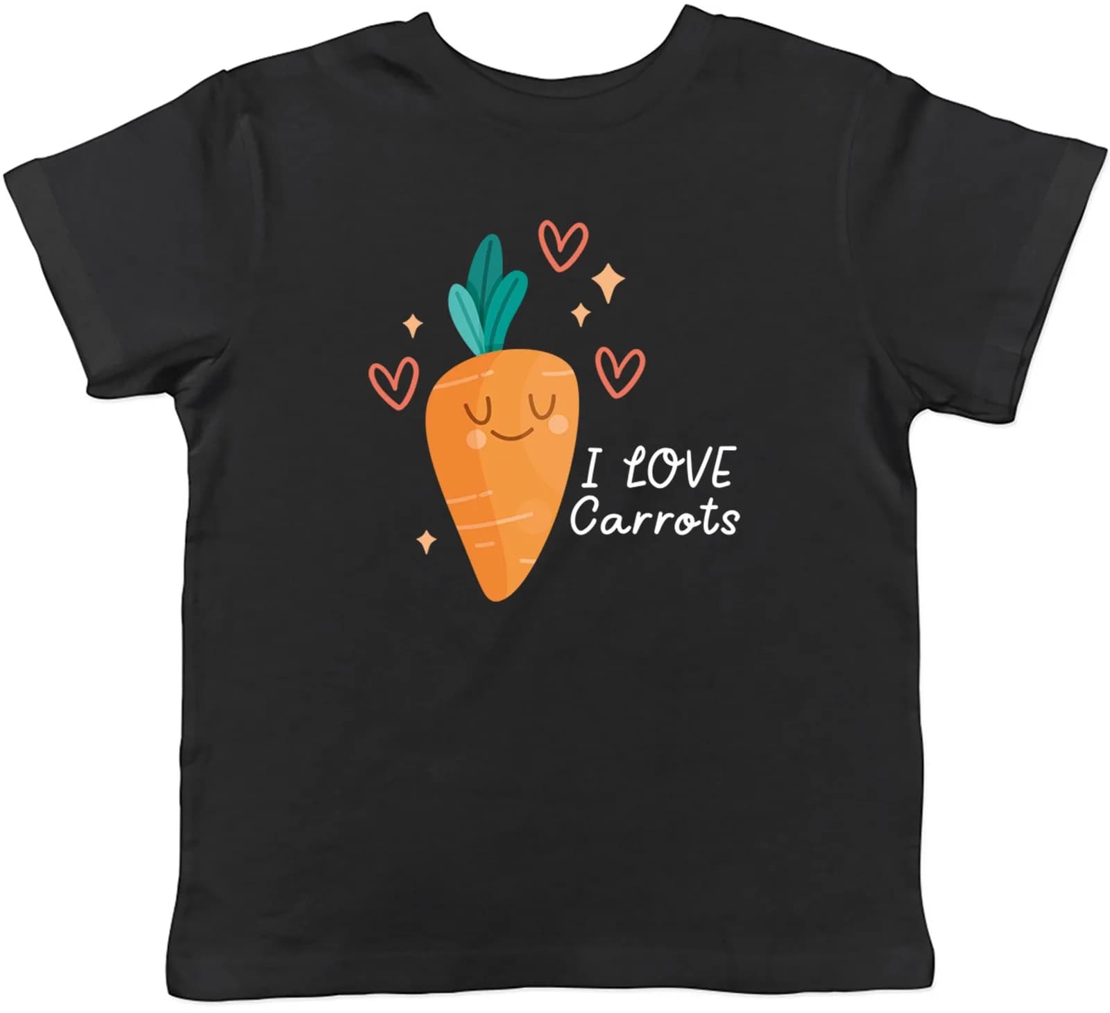 Amo le carote Divertenti verdure vegetariane Carote Day T-shirt per bambini Ragazzi Ragazze Regalo
