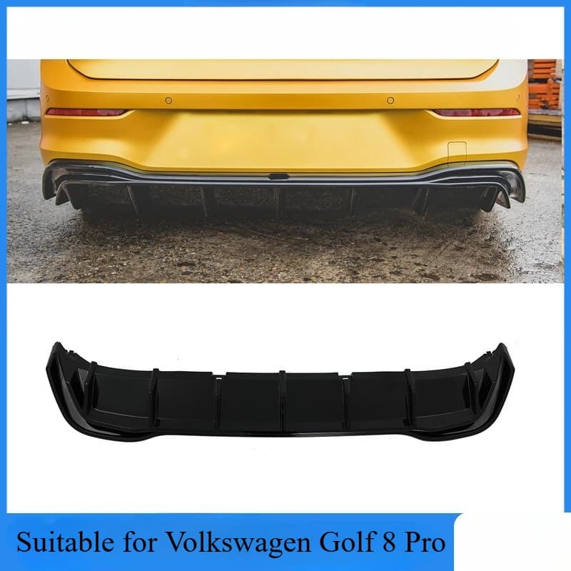 Suitable for Volkswagen Golf 8Pro Max Rear Lip Bumper spoiler diffuser body kit