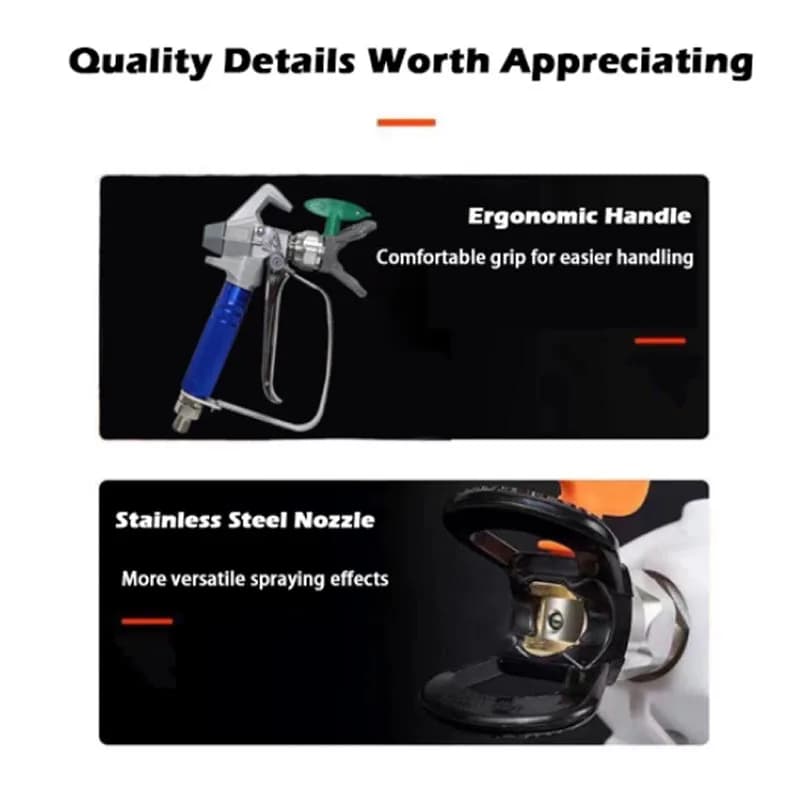 High Pressure Rechargeable Airless Sprayer, Compact Backpack Sprayer with 6 Adjustable Speed, Lithium Battery Painting Machine