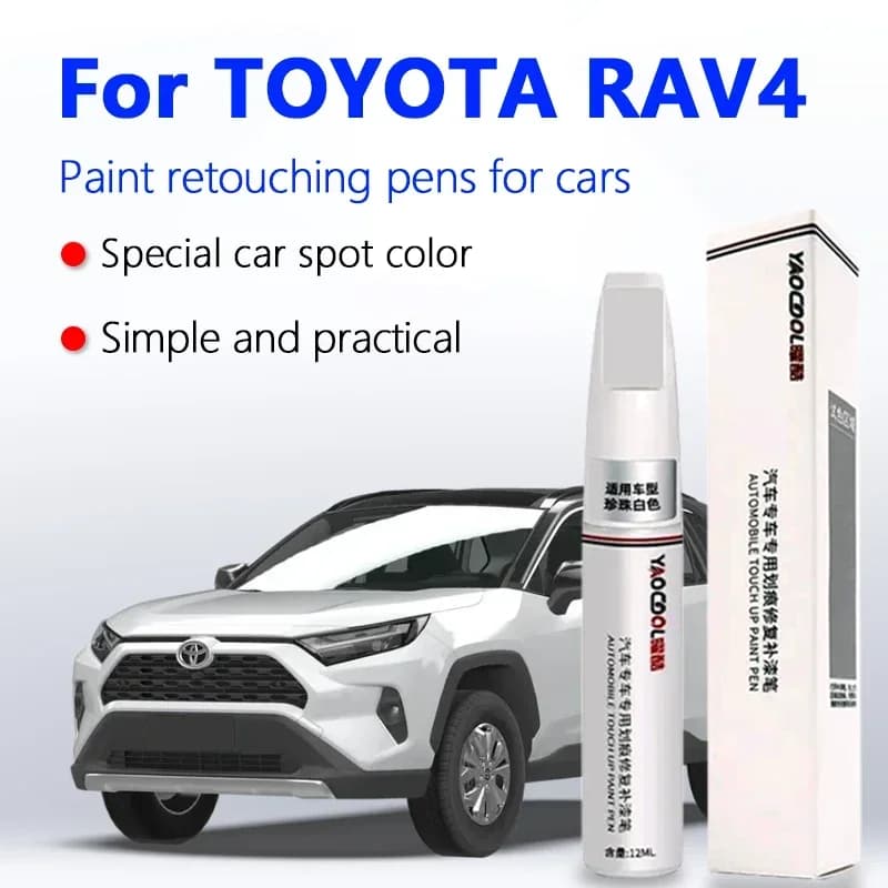 Per Toyota RAV4 Vernice per auto Touch-up Penna Kit di riparazione graffi Cura della vernice Cera Spray Vernice Trace Remover, Adatto per Toyota RAV4