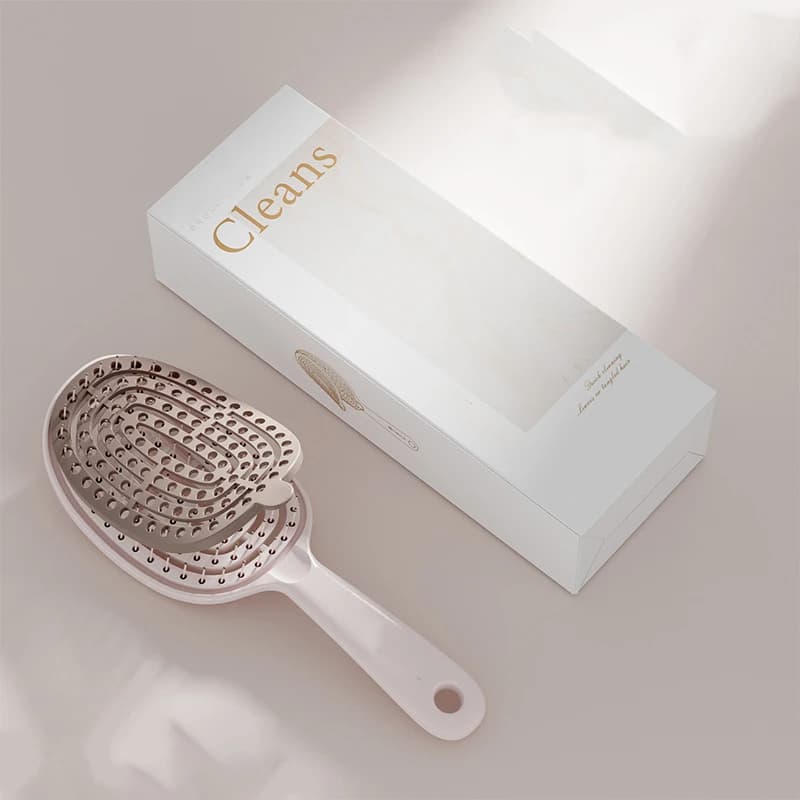 Kit spazzola per capelli multifunzionale, massaggiatore con cuscino d'aria autopulente, pettine arricciacapelli per capelli lisci