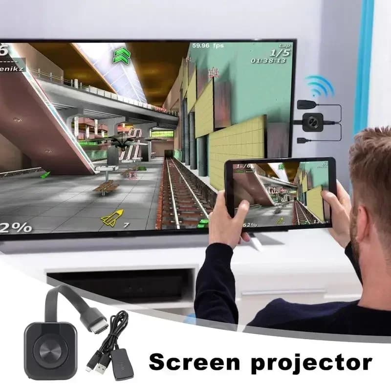Cavo per specchio WiFi wireless TV 4K Cavo HDMI Video Dongle USB Adattatore per trasmettitore Smartphone Android Demo Proiettore per schermo musicale