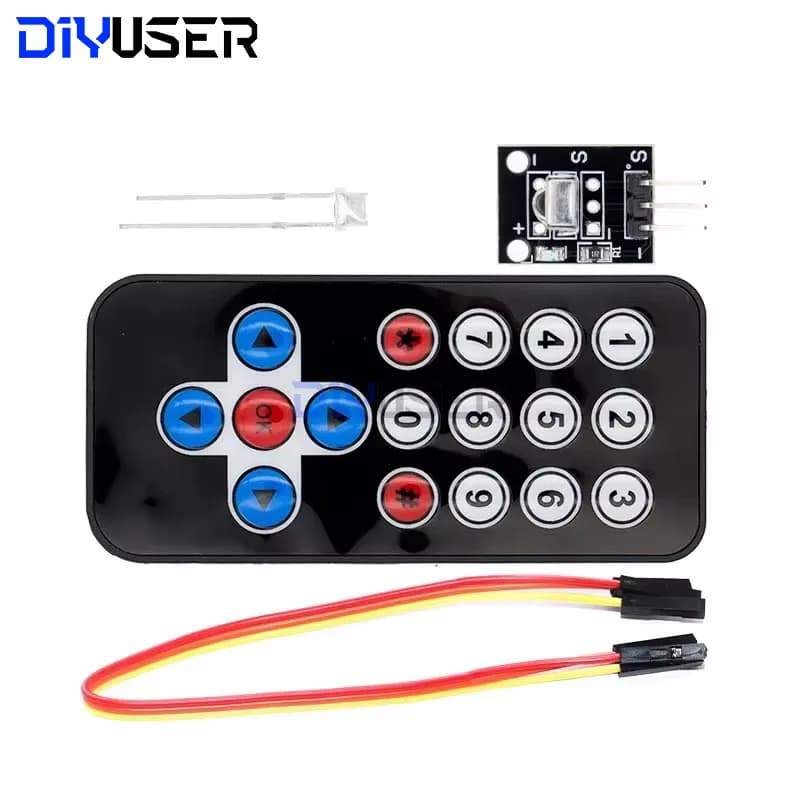 DIYUSER Kit modulo telecomando wireless IR a infrarossi Kit fai da te HX1838 per Raspberry Pi arduino