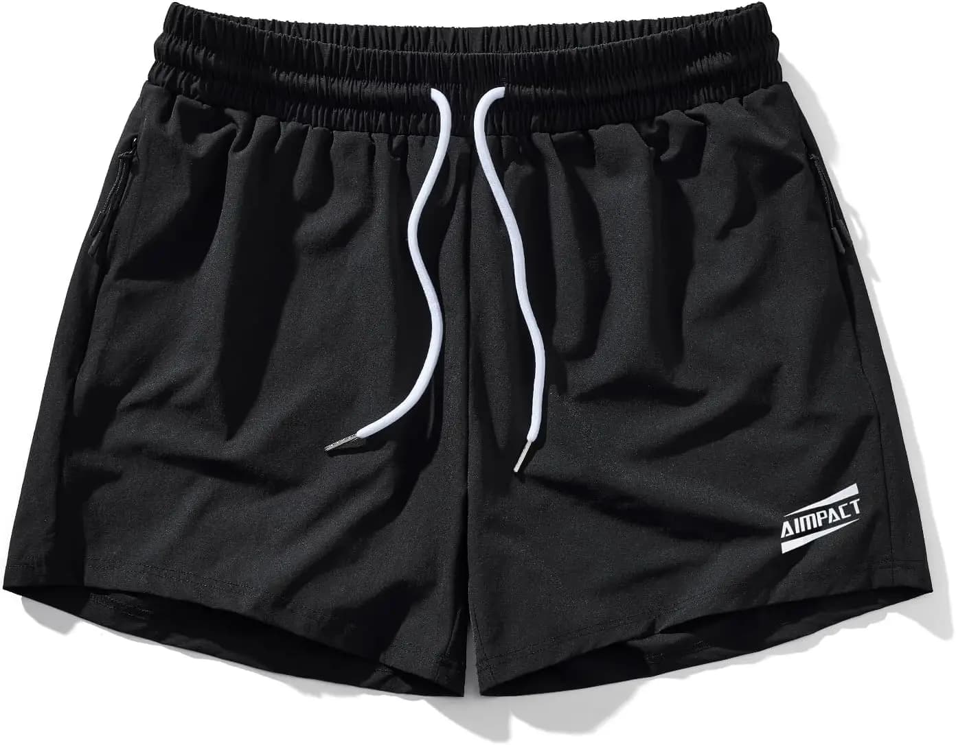 Pantaloncini da corsa da uomo con tasche, 5 pollici, leggeri, ad asciugatura rapida, per palestra, allenamento, sport, basket, tennis.