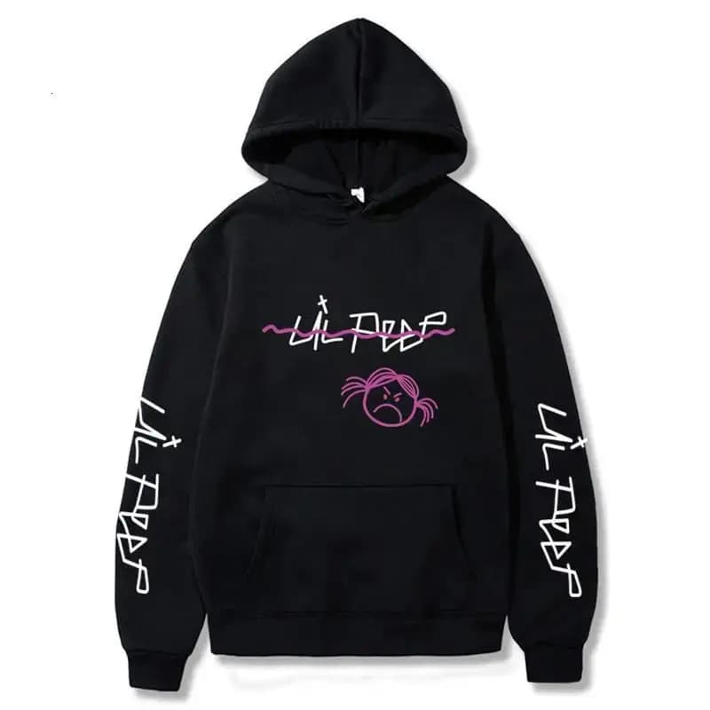Felpe Rock Punk Hip Pop Felpe con cappuccio Lil Peep Love Lil.peep Felpe con cappuccio Sudaderas Cry Baby Men Felpa con cappuccio Streetwear Unisex