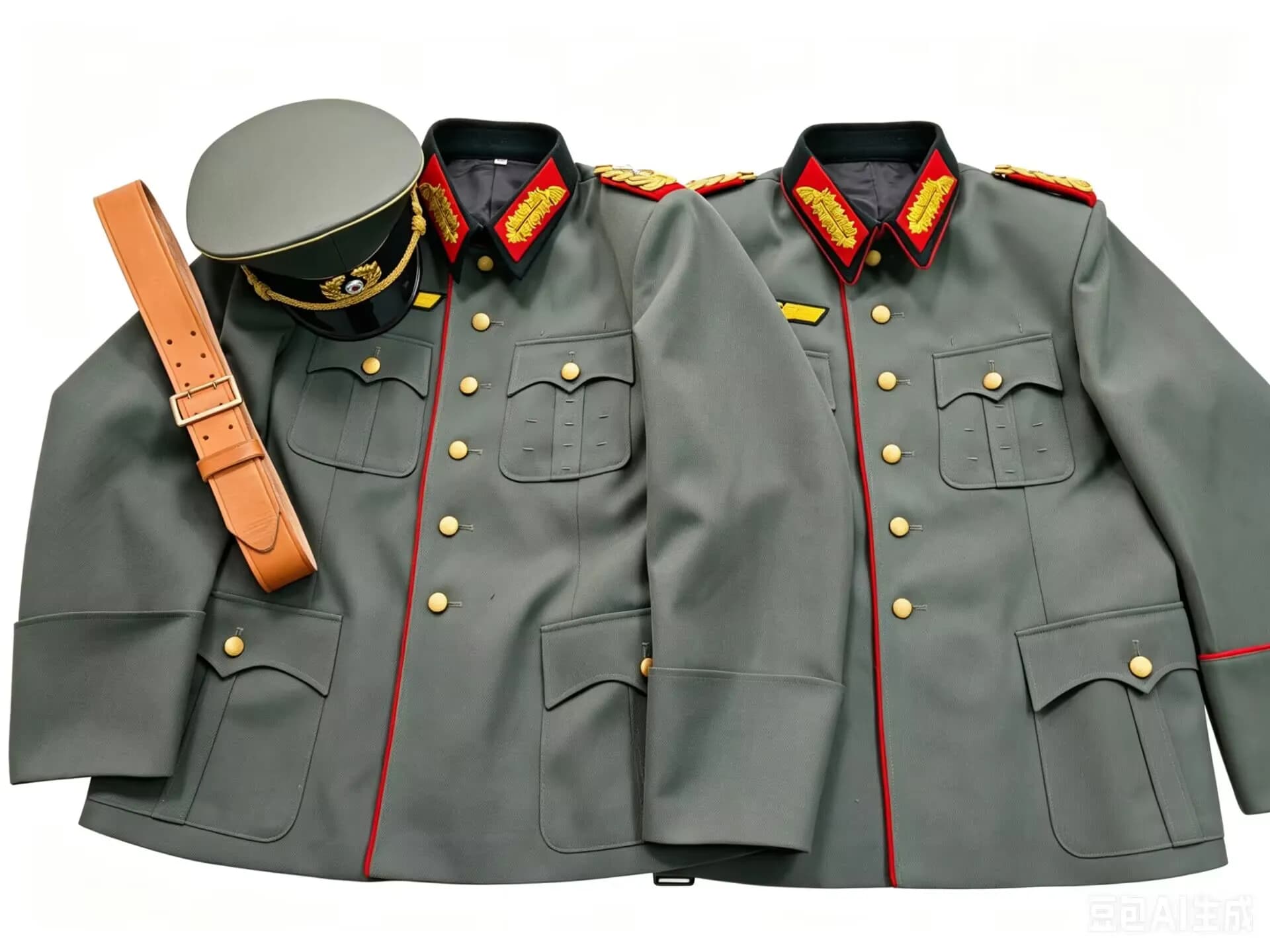 Abito con cappello a cilindro in gabardine twill EMD M41