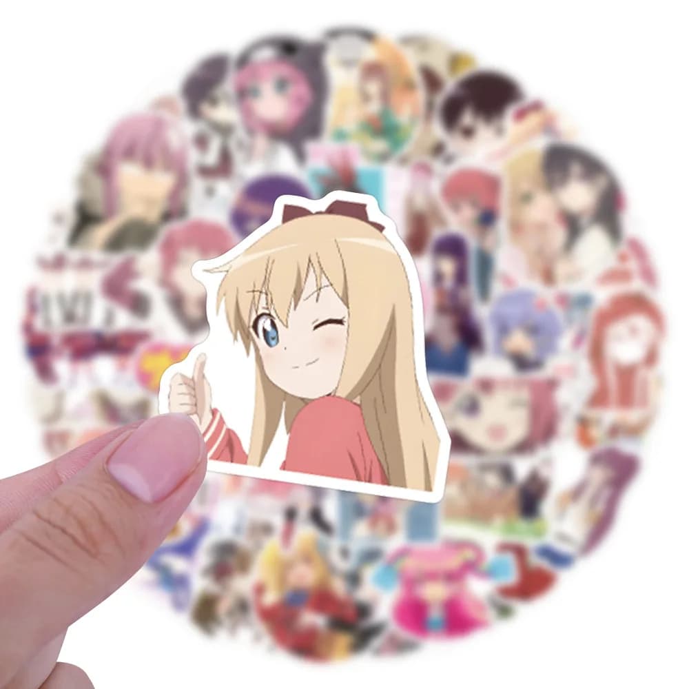 55PCS Nuovo Yuri Anime Adesivo Cartoon Carino Divertimento Doodle Decalcomania Giocattoli per Tazza di Acqua Scatola di Matita Scrapbook Chitarra Notebook Diario