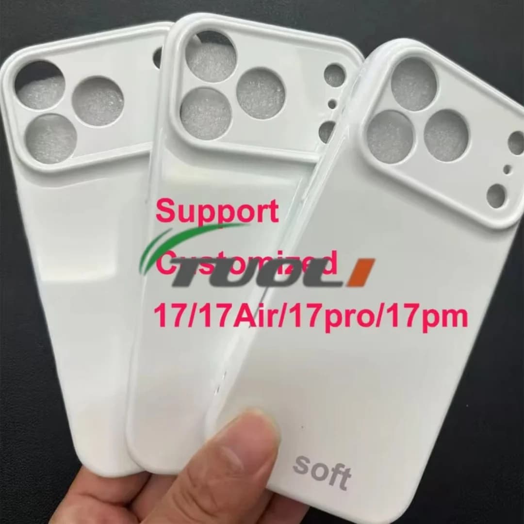TUOLI 10 pz Morbido TPU 3D Pellicola Sublimare Caso per iPhone 17 air 17 16 pro max FAI DA TE Stampa Foto Pressa di Calore Della Copertura Posteriore Mobile