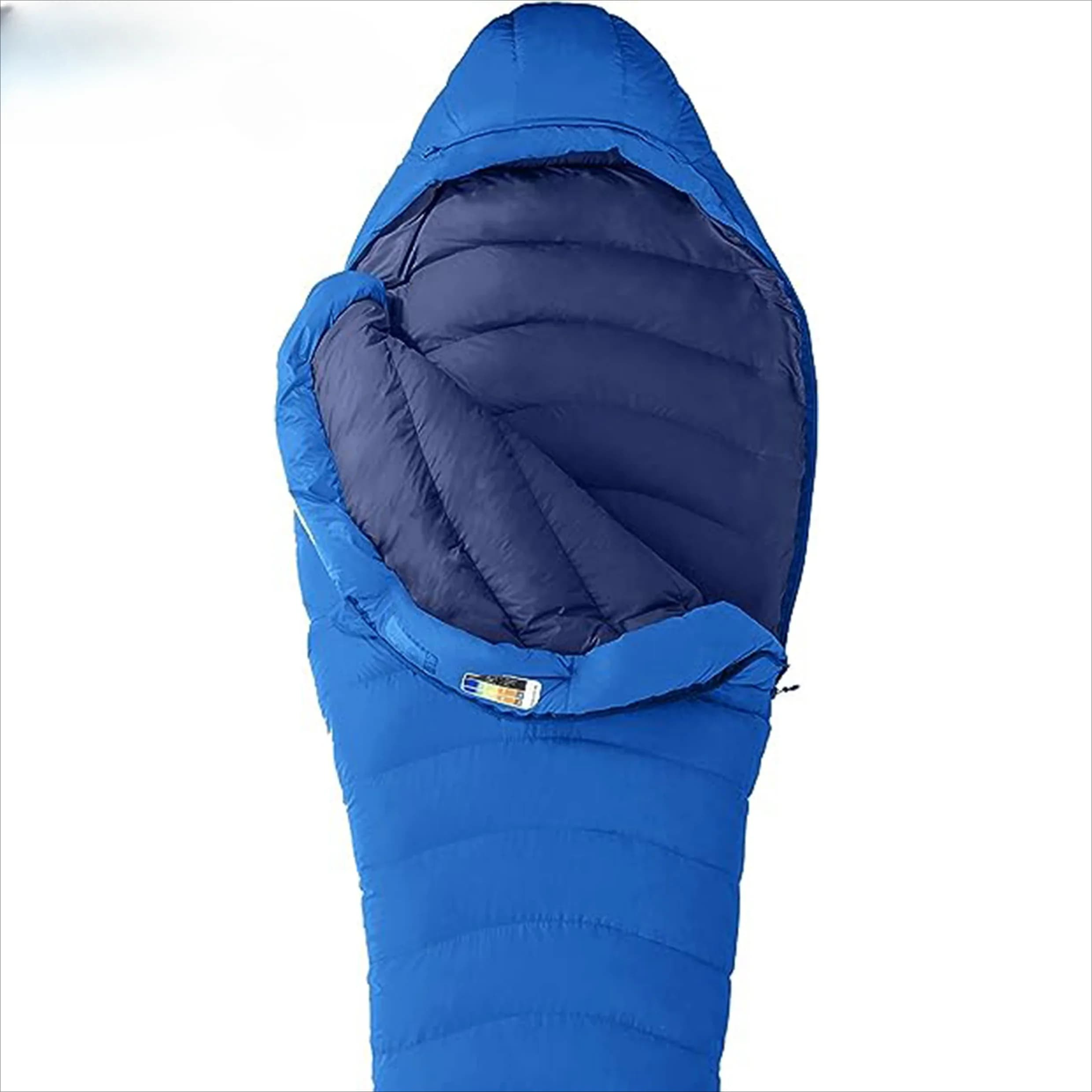 ♪ Mummy sleeping bag in hot sale feather, very light warm sleeping bag filled in goose down 800