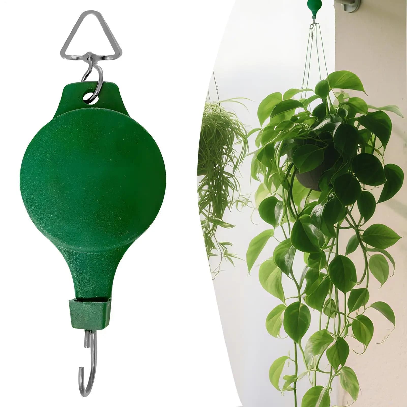 Plant Hook Pulley Hook for Retractable Plants Flower Basket Easy to reach for garden baskets Vases and Bird Feeder