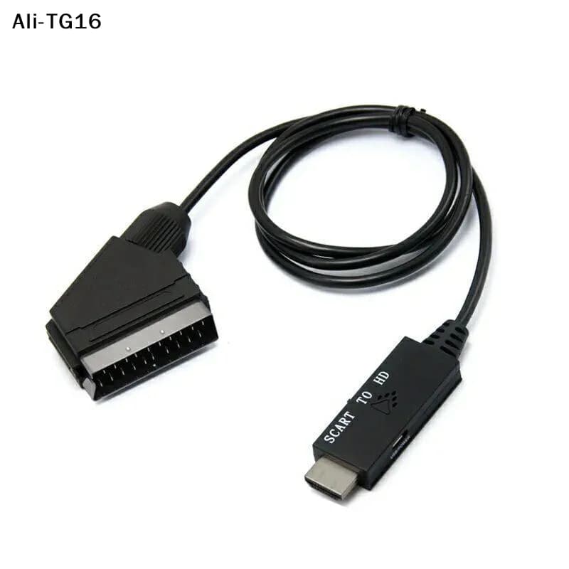 【ReA】1Set - Cavo convertitore audio/video compatibile da ingresso a uscita Scart, plug and play, per VHS, VCR, DVD HD
