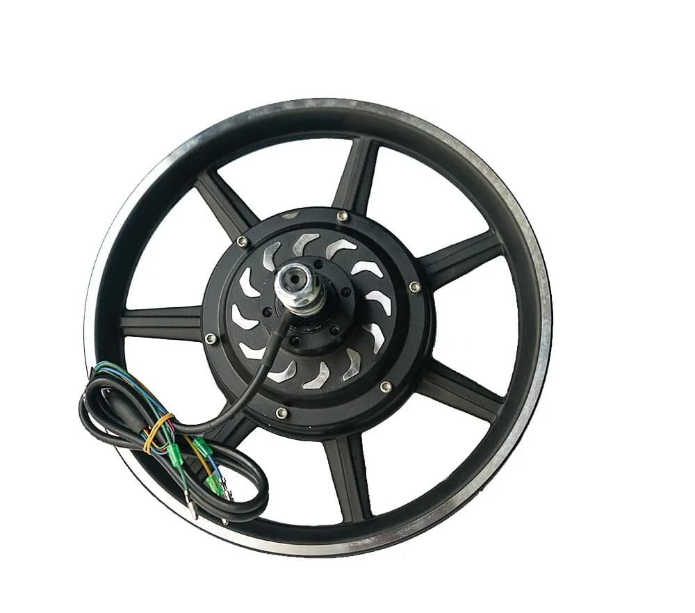 Motore per Mozzo Ruota da 14 Pollici 24V/36V/48V 350W/500W Motore Brushless per Bicicletta Elettrica con Pneumatico