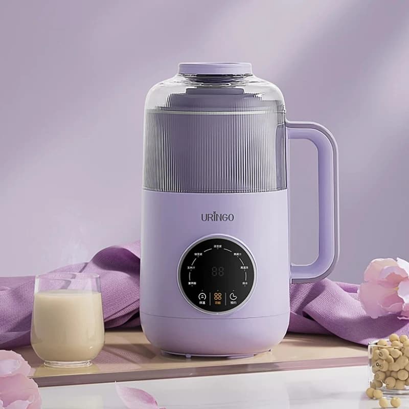 Macchina Automatica per Latte di Soia, Mini Frullatore Silenzioso Multifunzione, Spremiagrumi e Cuociriso con Funzione Mantenimento Calore e Avvio Ritardato