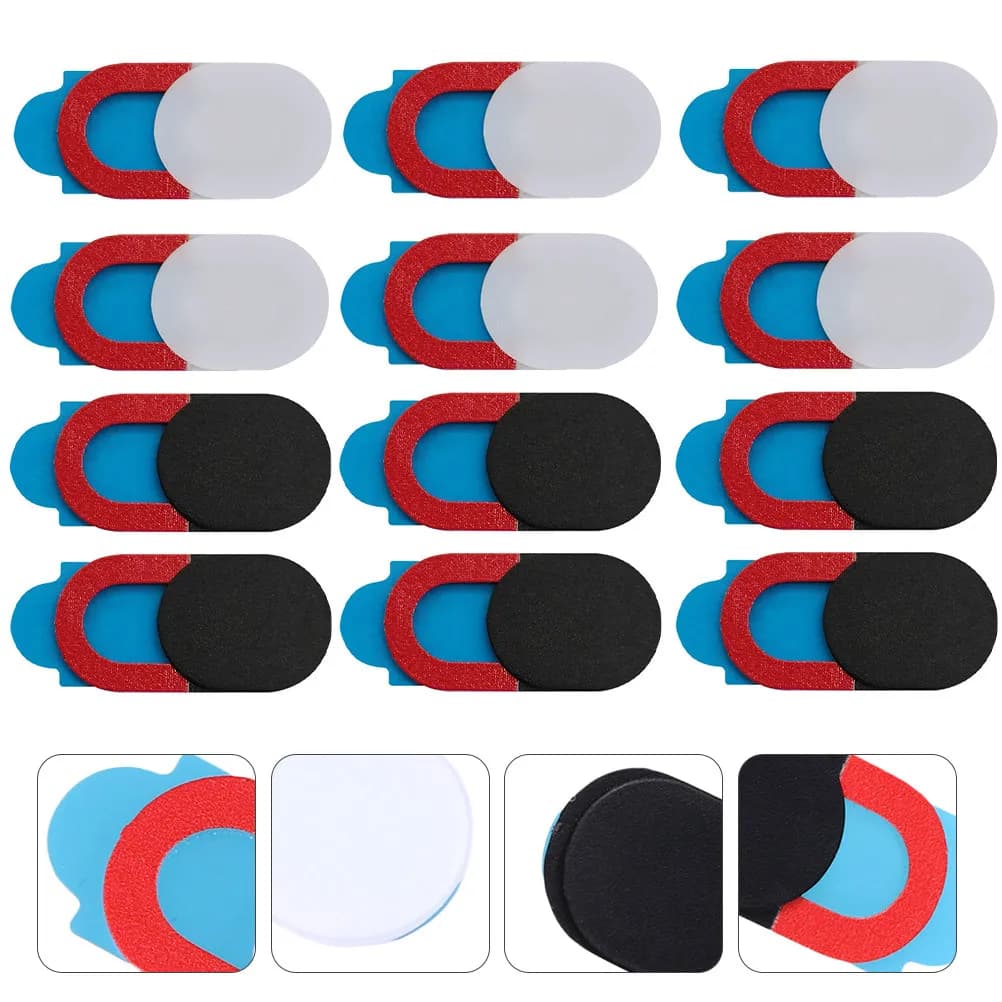 12 Pezzi Copri Webcam per la Protezione della Privacy, Coperture Protettive in Metallo Multiuso per Lenti di Laptop, Tablet, Telefono e Accessori Fotografici