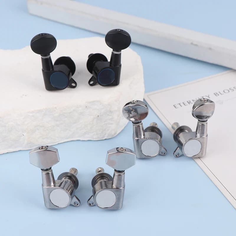 New 4Pcs Ukulele Tuning Peg Uke Knobs Tuners Machine Heads Tuning Key For 4 String Ukelele Folk Guitar DIY Making Repair Parts