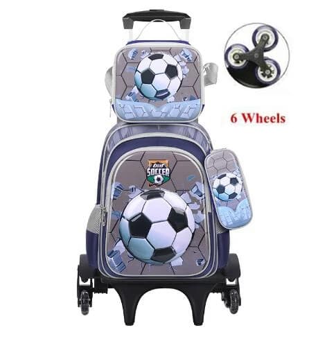 Zaino da scuola per bambini Zaino da scuola per ragazzi Set di zaini con ruote per ragazze Zaino da viaggio per bagagli Borsa con ruote