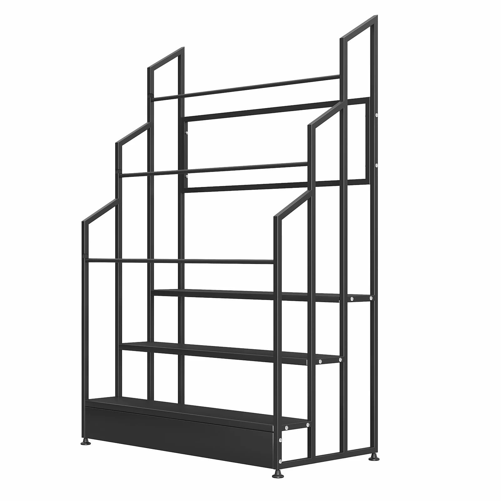 Espositore a 3 livelli per rotoli di tessuto, resistente, da pavimento, per pellicole viniliche per auto, con binari regolabili per tovaglie