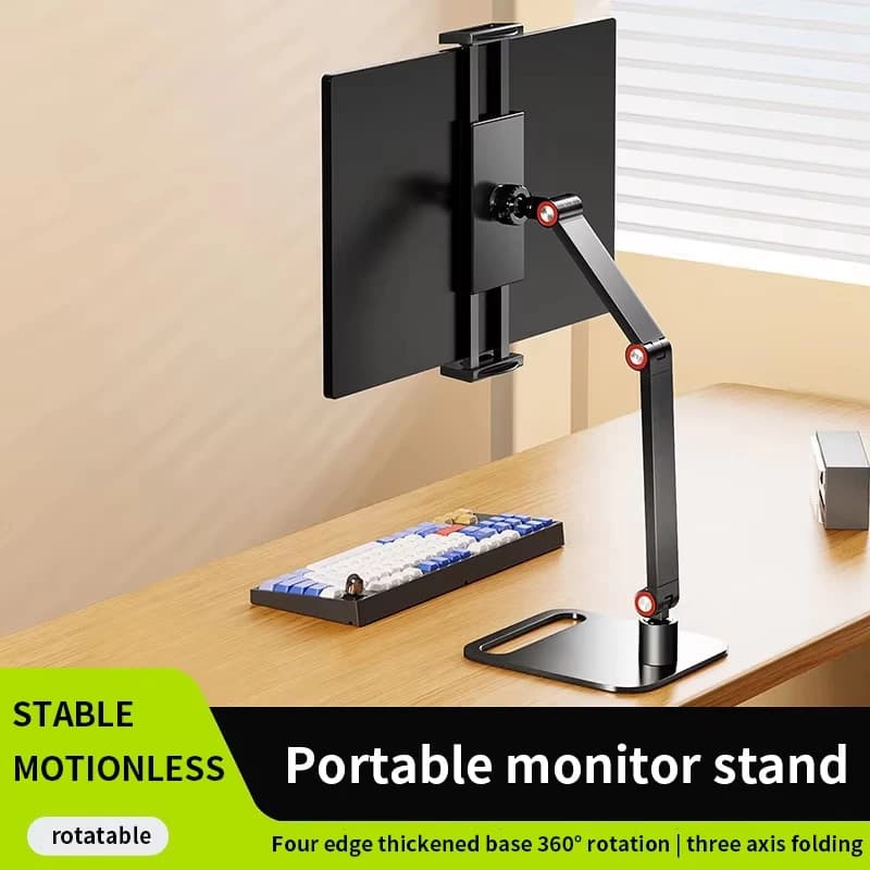 VESA Support for Portable Monitor up to 17 Inches, Adjustable to 360 Degrees ° Tablet Support Compatible with Clamp Table Support