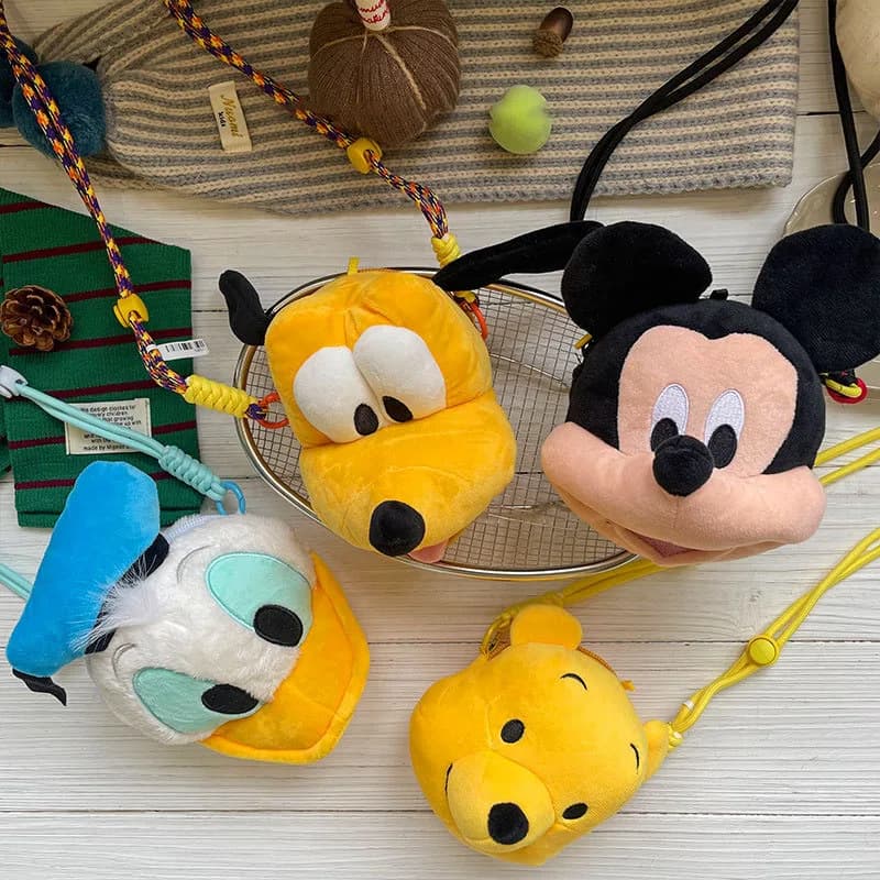 Korean version of Japanese-style cartoon Mickey Minnie handbag, casual cross-body bag, cute storage for small wallet, women's pr