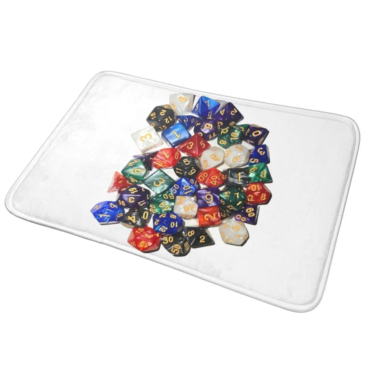 DnD sparsi dadi colorati zerbino antiscivolo tappetino raschiante con sabbia tappeto per ingresso cucina bagno di casa tappetini