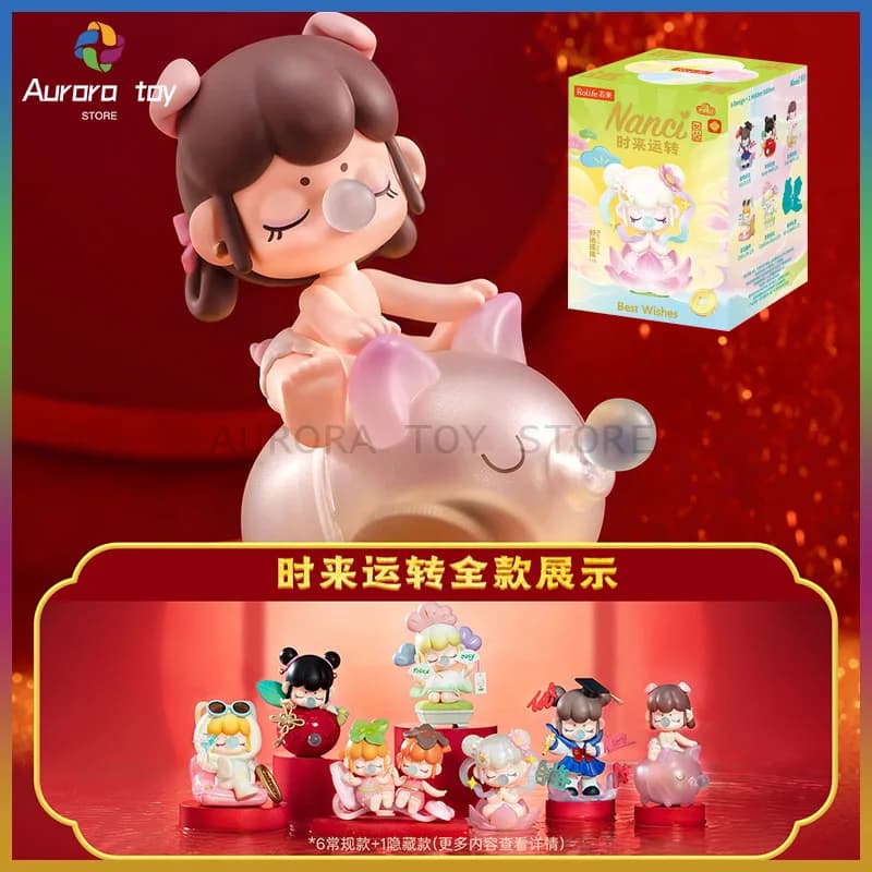 Nuova Serie Blind Box Struck Lucky, Scatola Misteriosa con Bambole Kawaii 80-96mm, Collezione Ornamenti Get Rich Doll, Giocattolo Personalizzato, Regalo di Compleanno