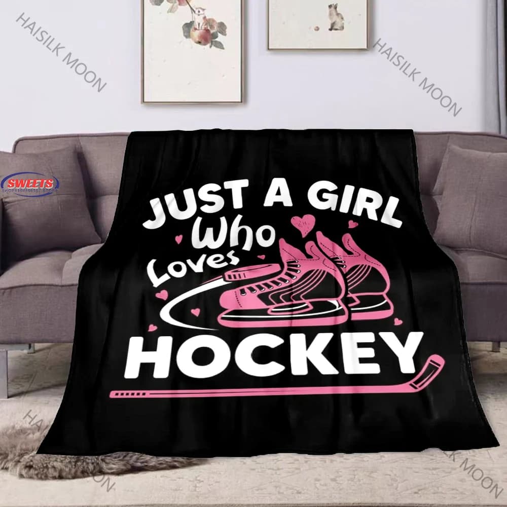 Navi il giorno successivo, coperte a tema hockey su ghiaccio per bambini, graziose coperte natalizie, regali per ragazze adolescenti, ragazzi, super morbide e confortevoli