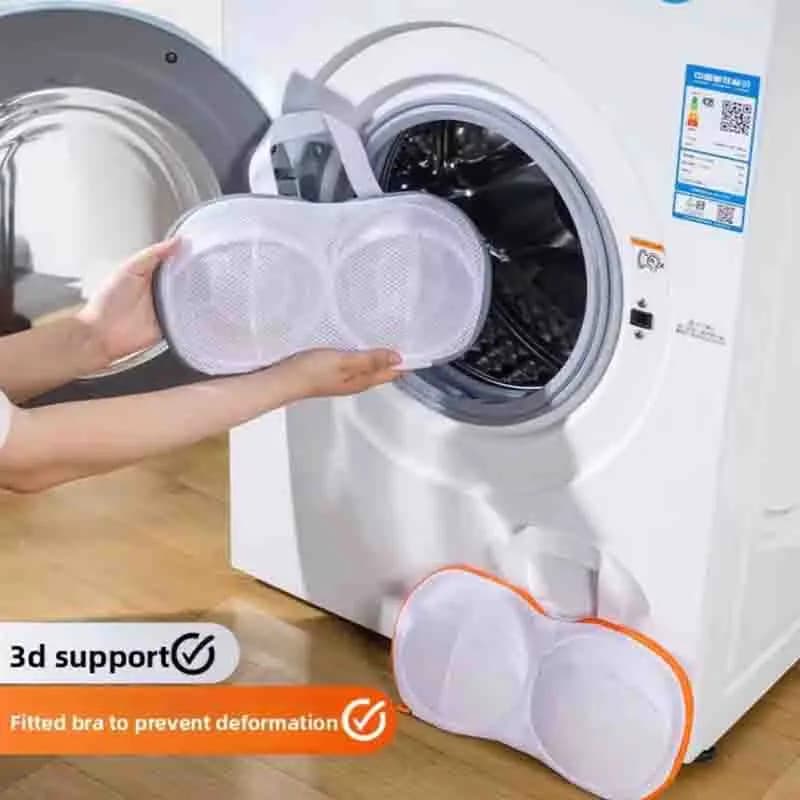 1-6 Pezzi Sacchetto Portatile per Lavaggio Reggiseni, Copertura Speciale per Reggiseni per Lavatrice Domestica, Sacchetto Anti-Deformazione per Lavaggio Biancheria Intima