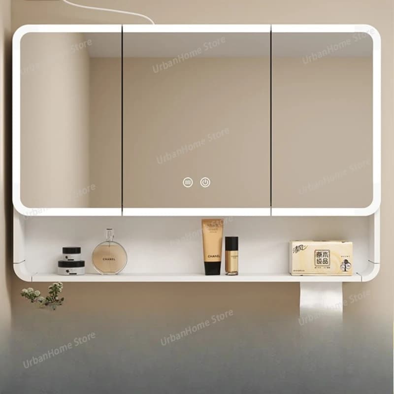 Specchio da Bagno Moderno Minimalista con Contenitore, per Villa, Hotel, Arredamento Interno, Mobili da Bagno Ls50ysj