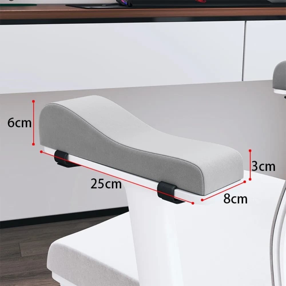 Cuscini morbidi per braccioli, cuscino per gomito in schiuma traspirante e antiscivolo, che aumenta l'altezza, comodi e ergonomici, per sedie da gaming