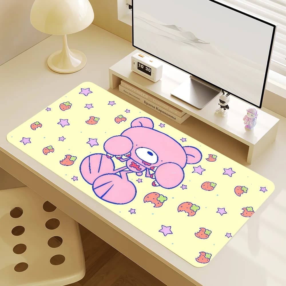 Mouse Pad MousePad Trend Bear Non-slip Lockedge Cartoon Office Student Gaming G-Gloomy Thickened Large Writing Pad Cushion