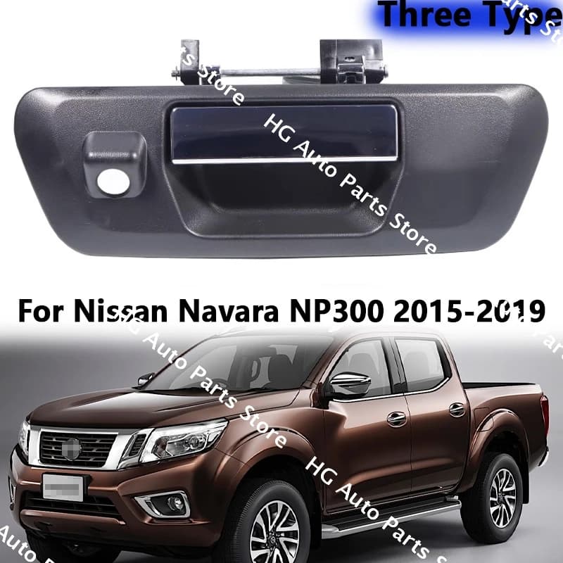 Per Nissan Navara NP300 2014 2015 2016 2017 2018- Maniglia del portellone posteriore dell'auto Maniglia della porta posteriore durevole con foro per chiave della fotocamera