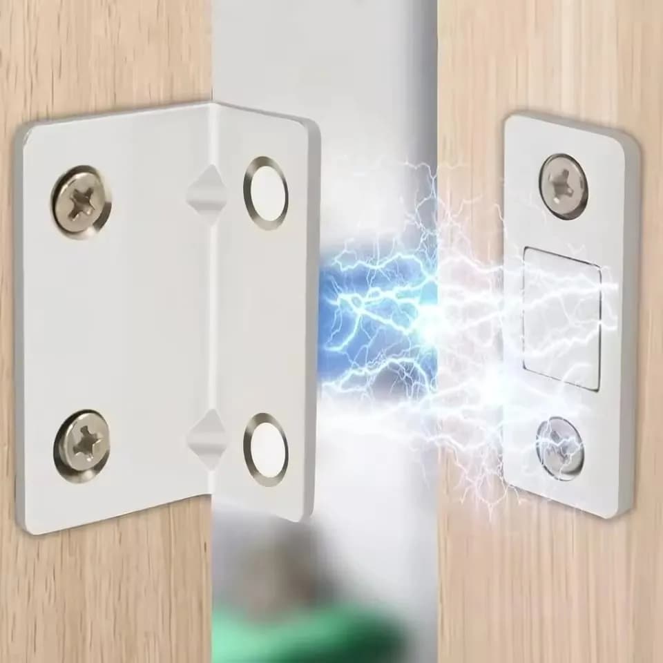 Chiusura ultra sottile per armadio tipo L, chiudiporta per armadio, fermaporta, raccordi per mobili, robusti accessori da cucina magnetici