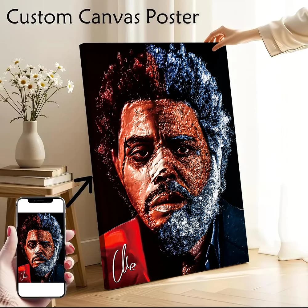 The Weeknd Portrait Canvas Wall Art Poster Custom Wall Paintings Personalized Photo Printing for Decor Luxury Decoration Bedroom