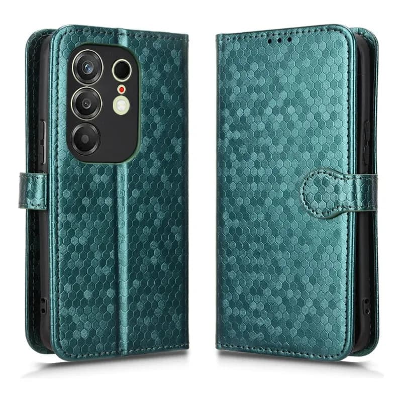 Custodia a libro in pelle con texture a pois e slot per carte per Tecno Camon 50 Pro 4G, Cover posteriore a portafoglio per Tecno Camon 50 Pro 5G