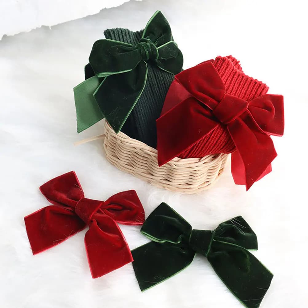 1Pair Child Knee Socks Bow Decor Breathable Durable Winter Stockings Fashionable Comfortable Footwear Gift