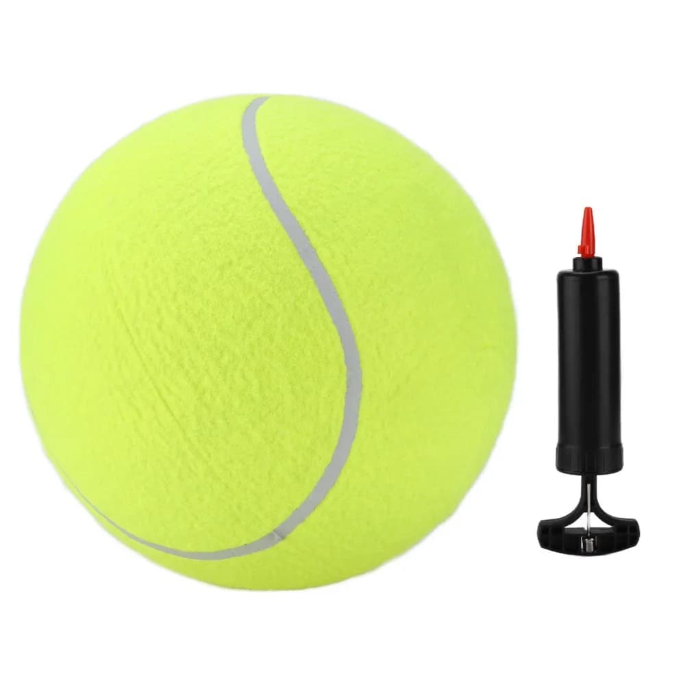 9.5 Inch 9.5 Inch Giant Dog Tennis Ball 24cm Diameter Inflatable Structure Large Dog Play Ball Round Shape Felt Surface
