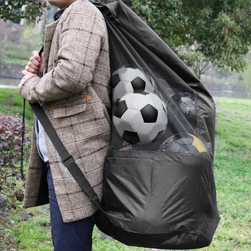 2525+ Football Bag Large Ball Bag for Basketball Mesh Bag Football Bag with Drawstring