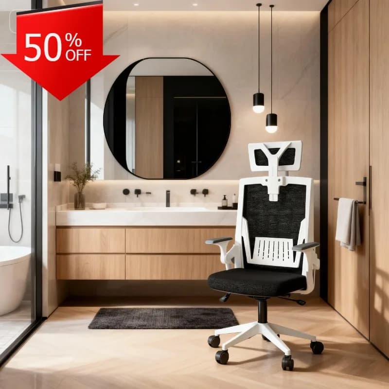 Sedia da ufficio ergonomica Sedia da scrivania per computer Altezza Supporto lombare Schienale in rete Girevole reclinabile Comfort Mobili per ufficio Silla Gamer