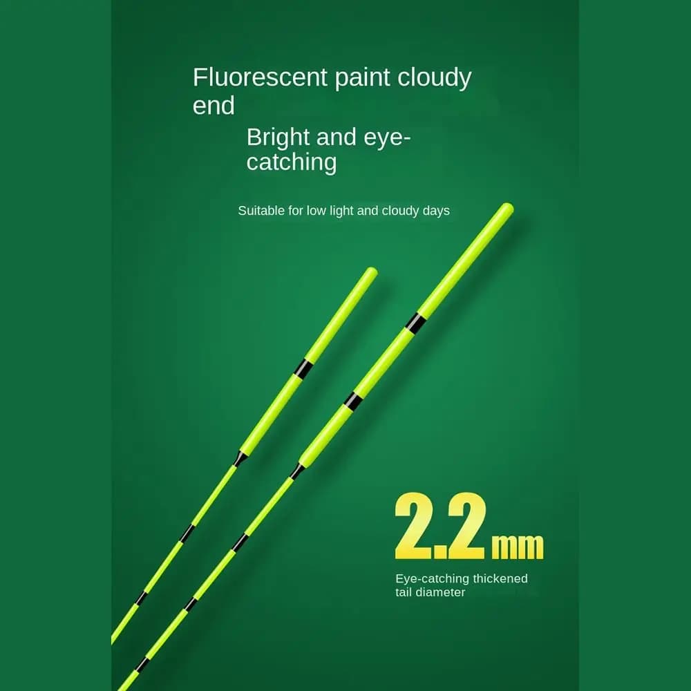 Indicatore caldo Esca da pesca rocosa Galleggiante Slip Drift Tube sensibile Galleggianti Bobber Accattivante bastone di luce verde Galleggianti da pesca